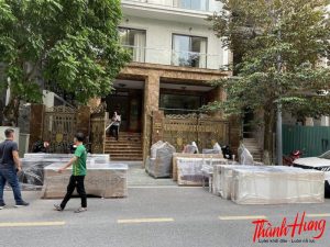 Chuyển đồ đạc đến nhà mới cho anh Thanh Tuấn ở quận Tây Hồ