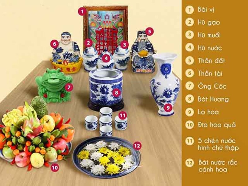 Việc bài trí và sắp xếp bàn thờ cần được thực hiện cẩn thận và đúng cách.