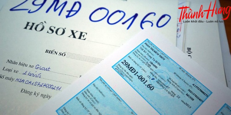 Hồ sơ đăng ký xe máy điện.